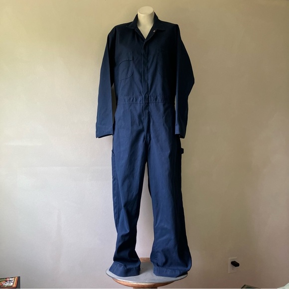 Sears | Vintage Cotton Zip Up Coveralls - Picture 1 of 12